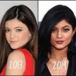 Kylie Jenner before and after from thegloss.com