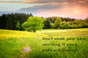 Don't waste your time worrying. It won't make a difference.